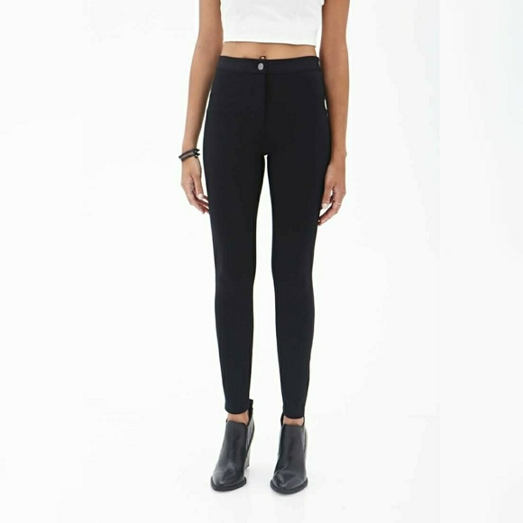 Forever 21 Pants - Black Highwaisted Skinny Pants By Forever 21
